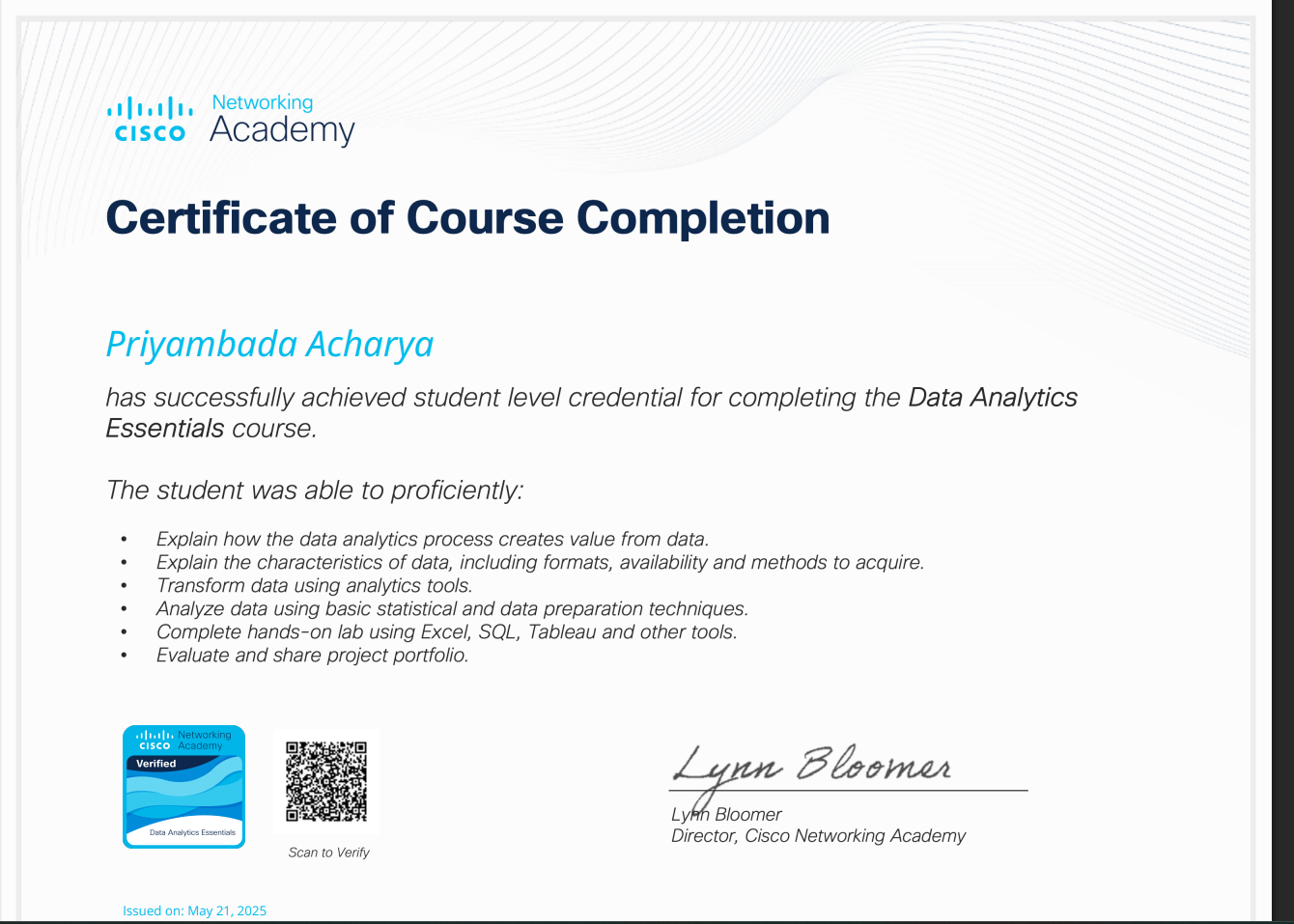 Data Analytics Essential